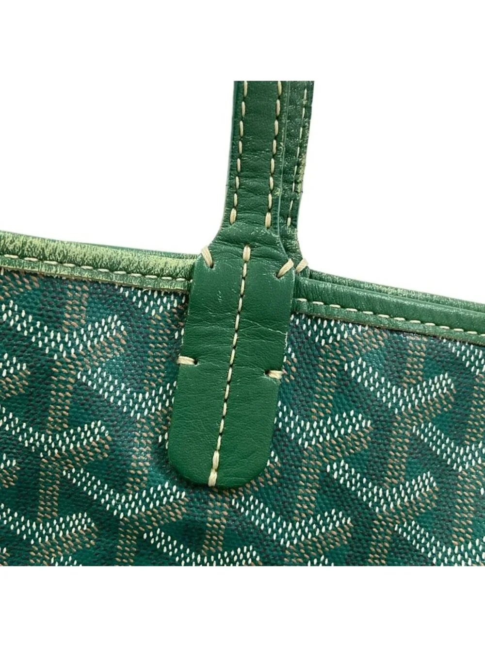 Goyard Tote Saint Louis PM Green Leather